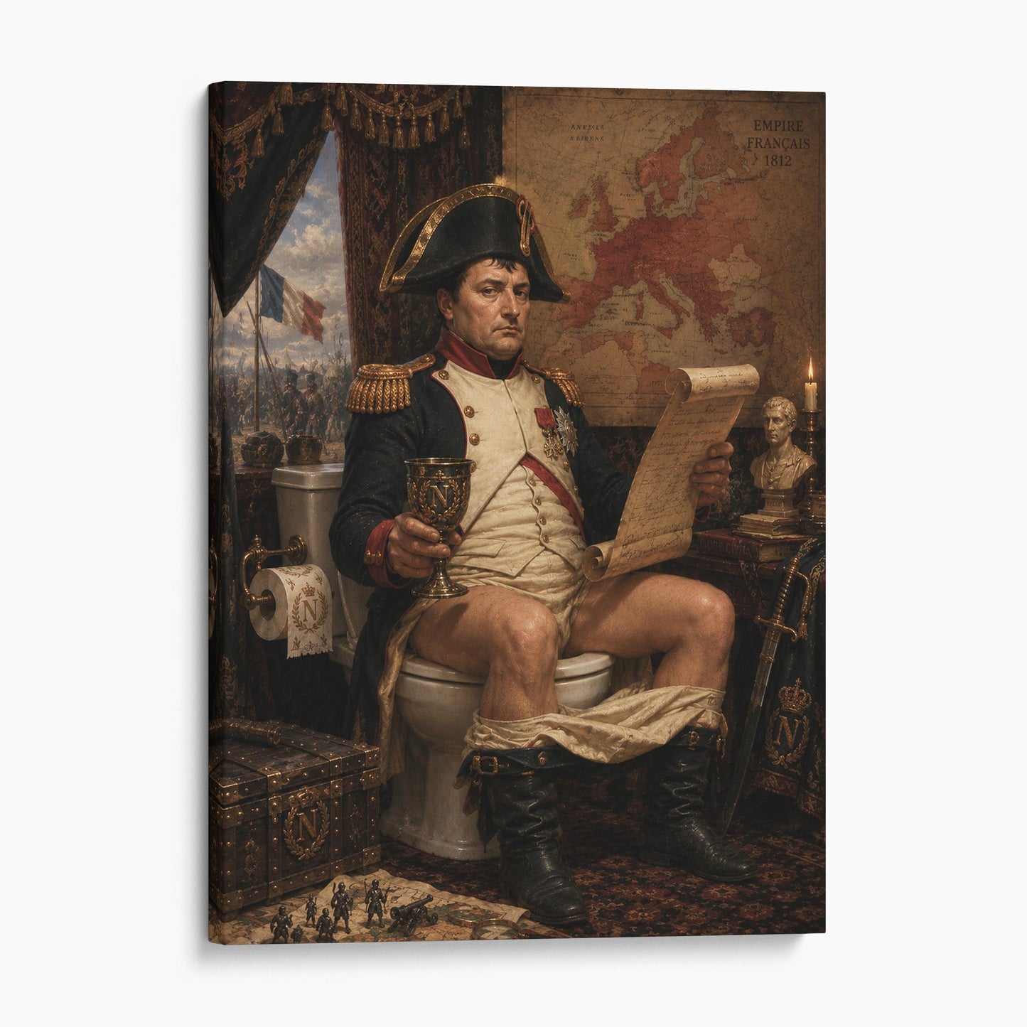 Napoleon Bonaparte On The Toilet