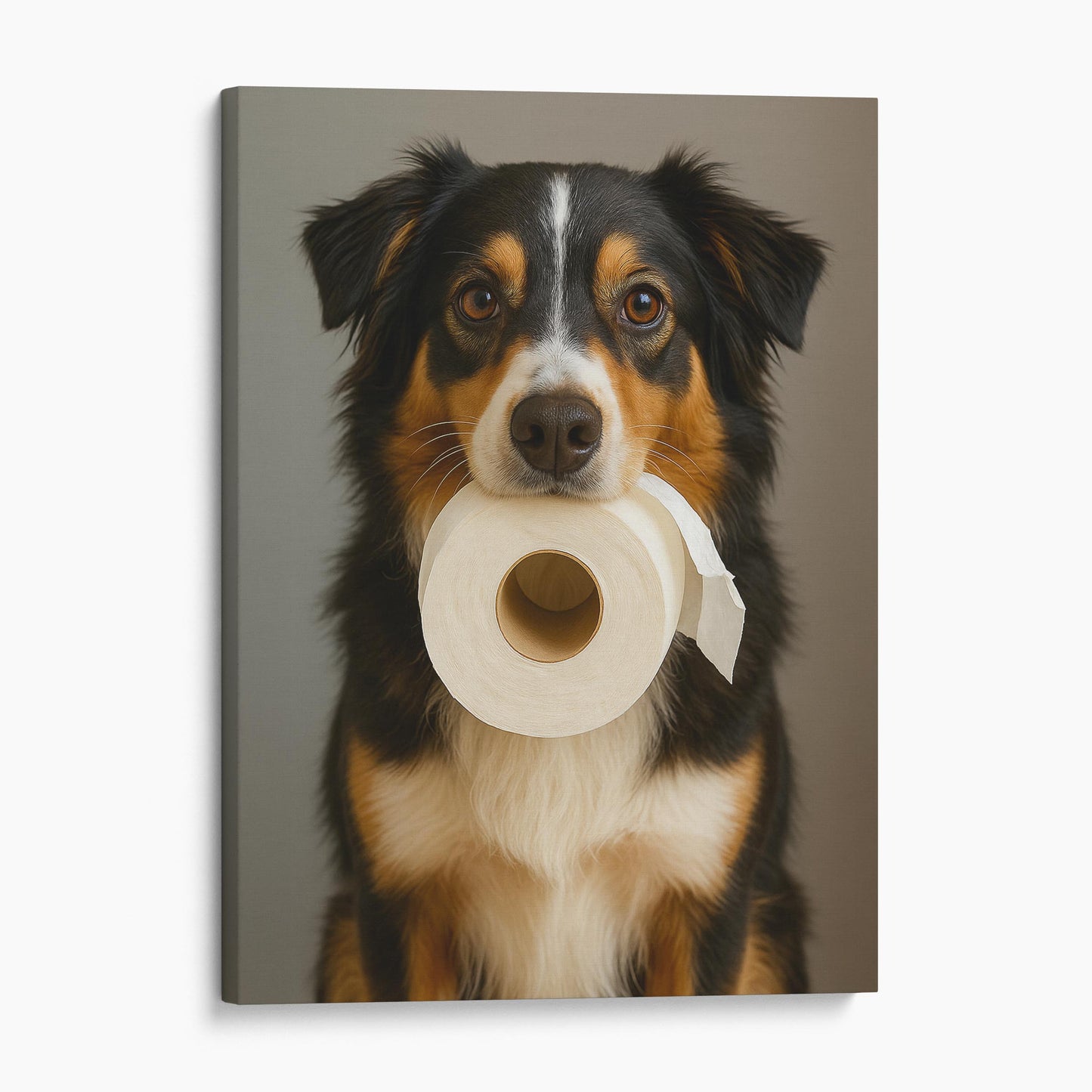 Miniature American Shepherd Dog Toilet Paper