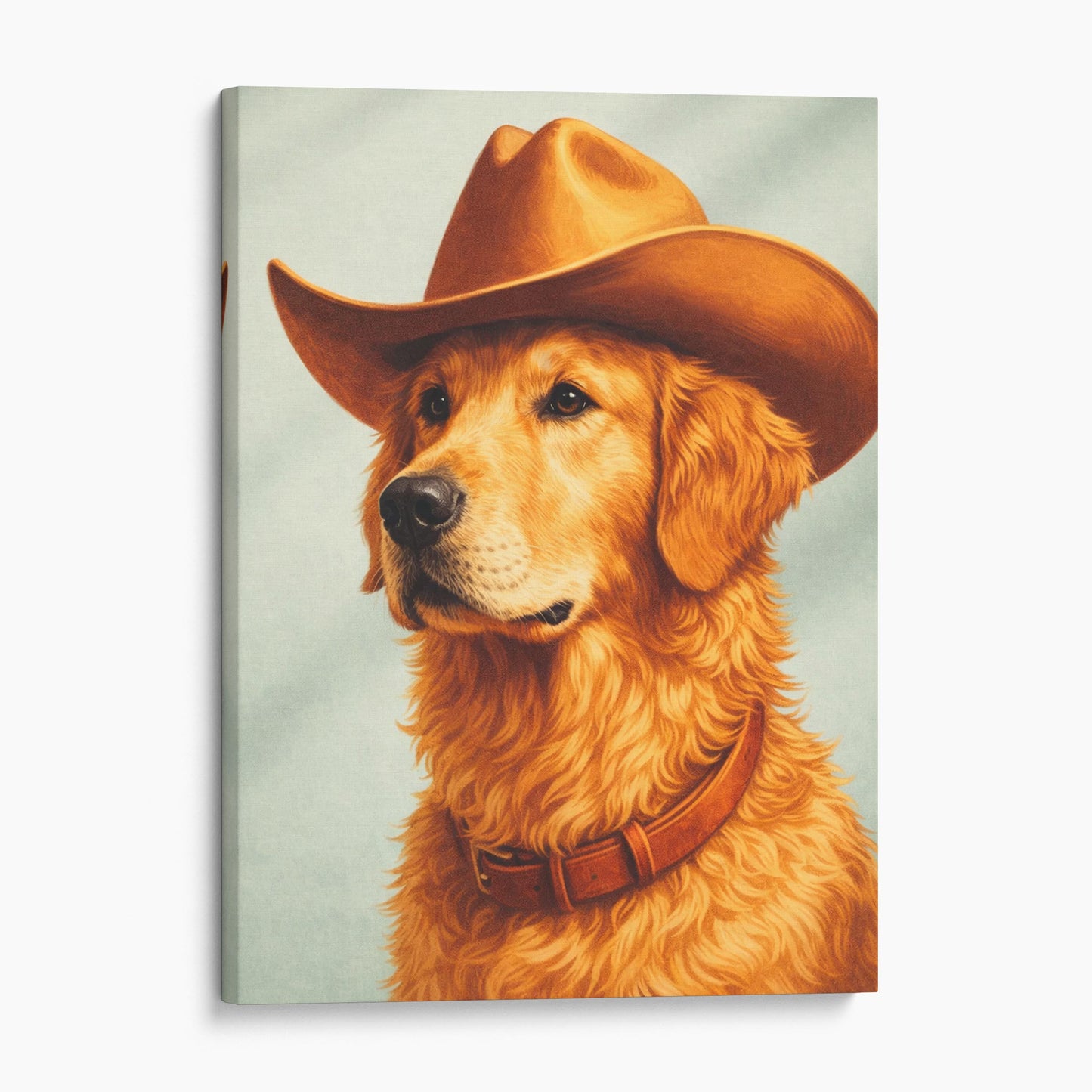 Golden Retriever Dog Cowboy
