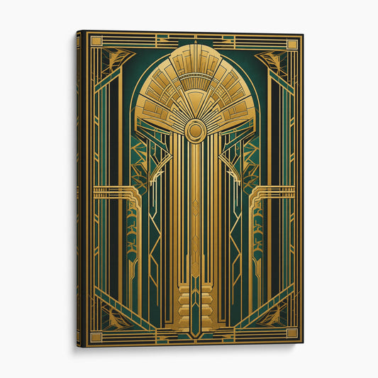 Green Gold Art Deco