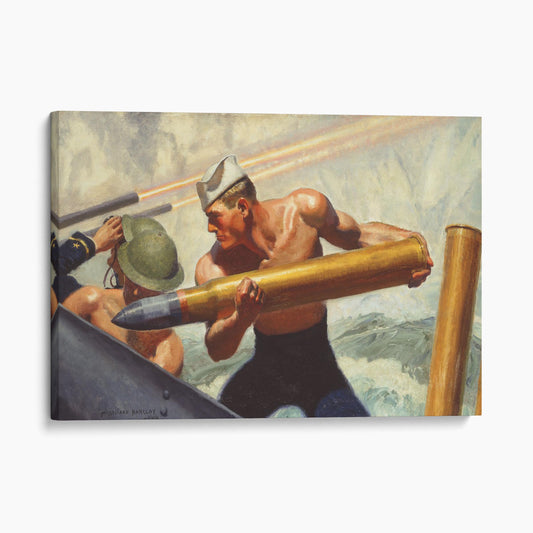 Sailor Loading Fixed Ammunition - McClelland Barclay