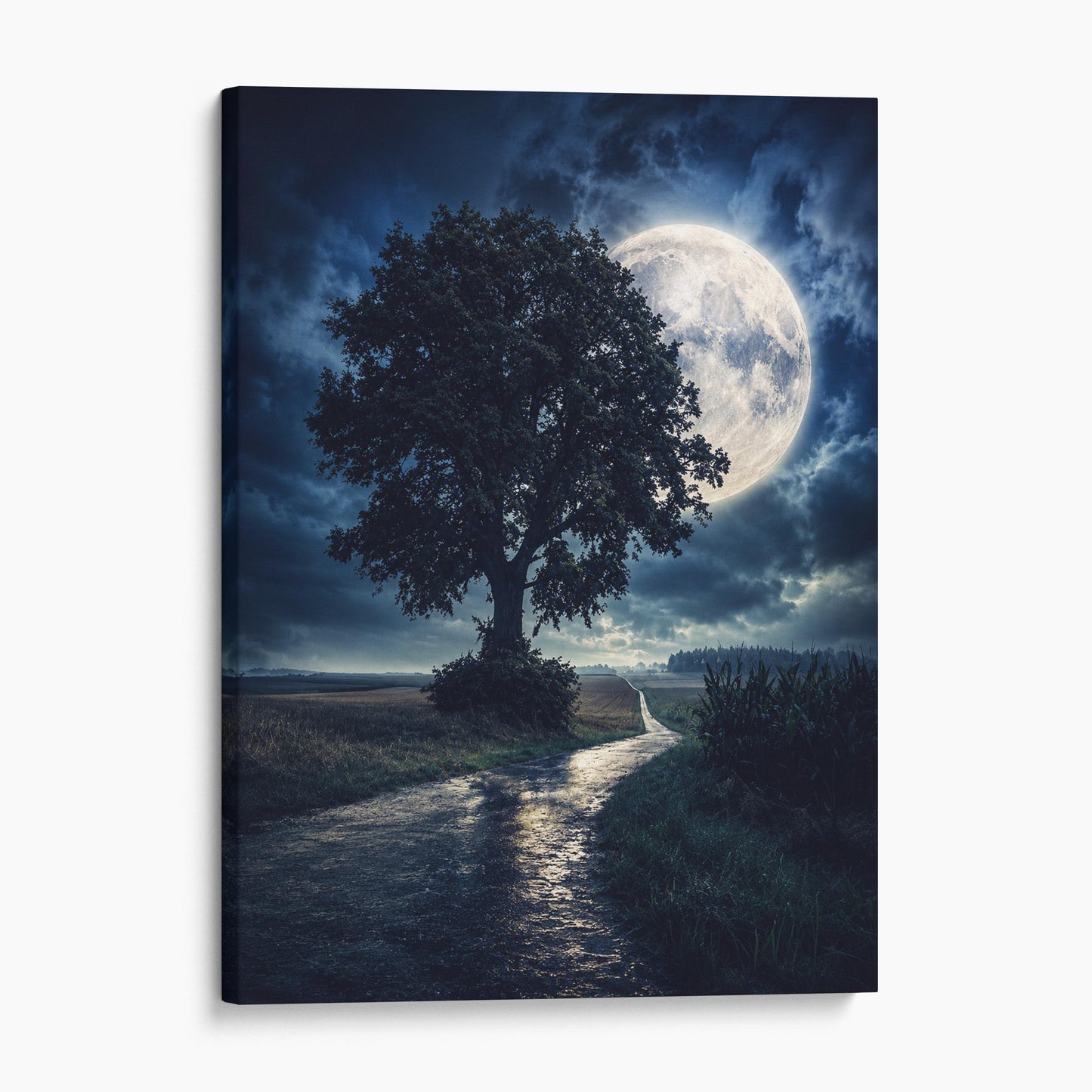 Moonrise Over The Lone Tree