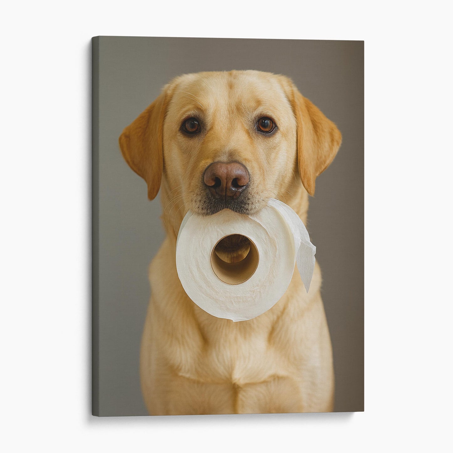 Yellow Labrador Dog Toilet Paper