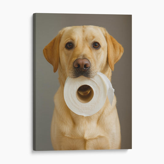 Yellow Labrador Dog Toilet Paper
