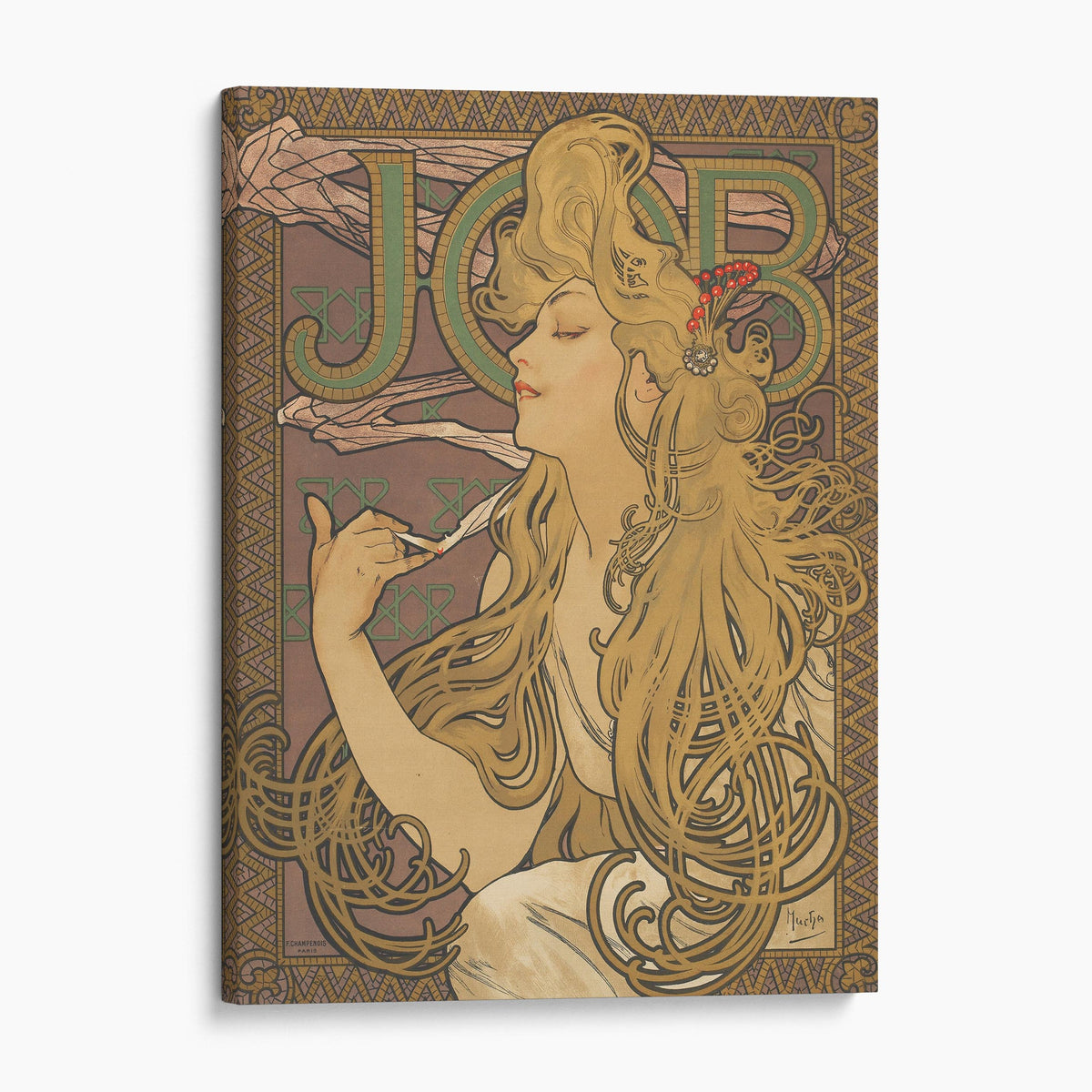Job Rolling Paper, Art Nouveau Poster - Alphonse Mucha