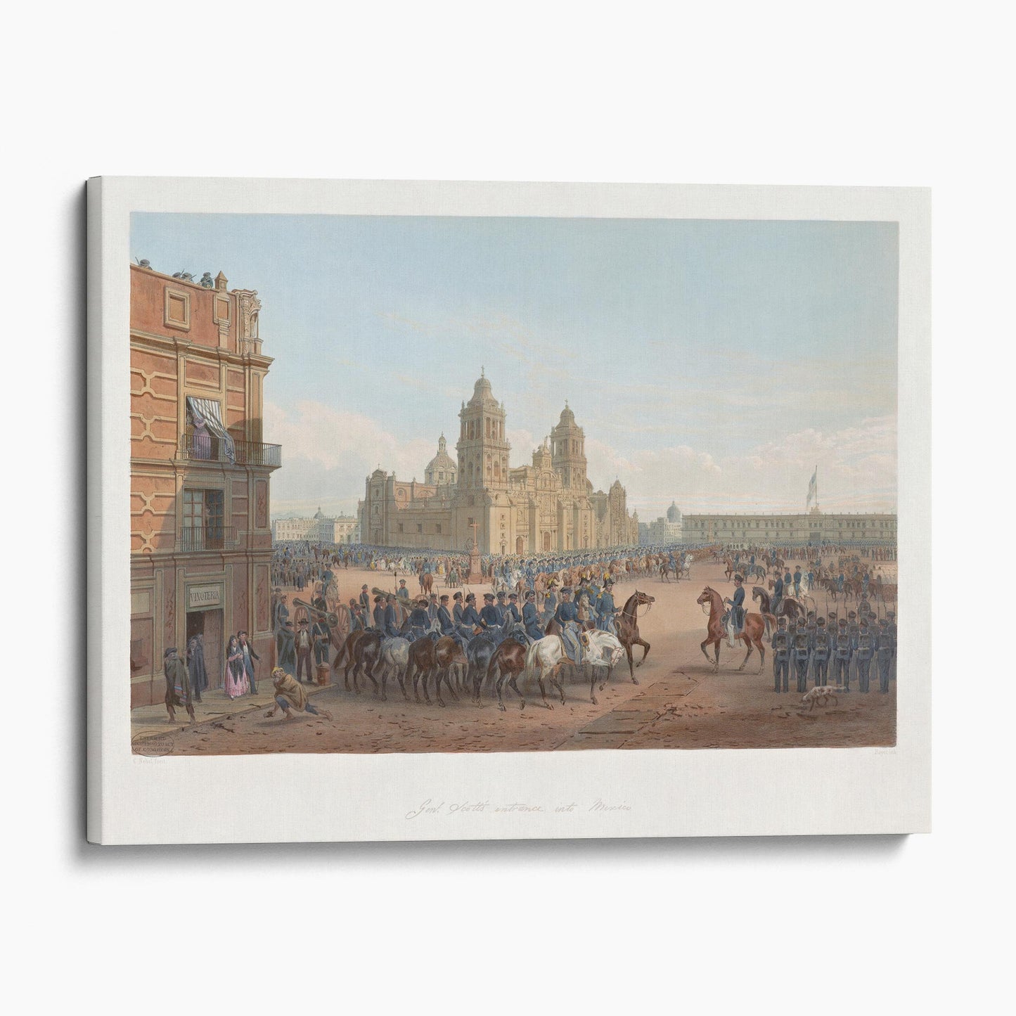 General Scott's Entrance Into Mexico - Carl Nebel
