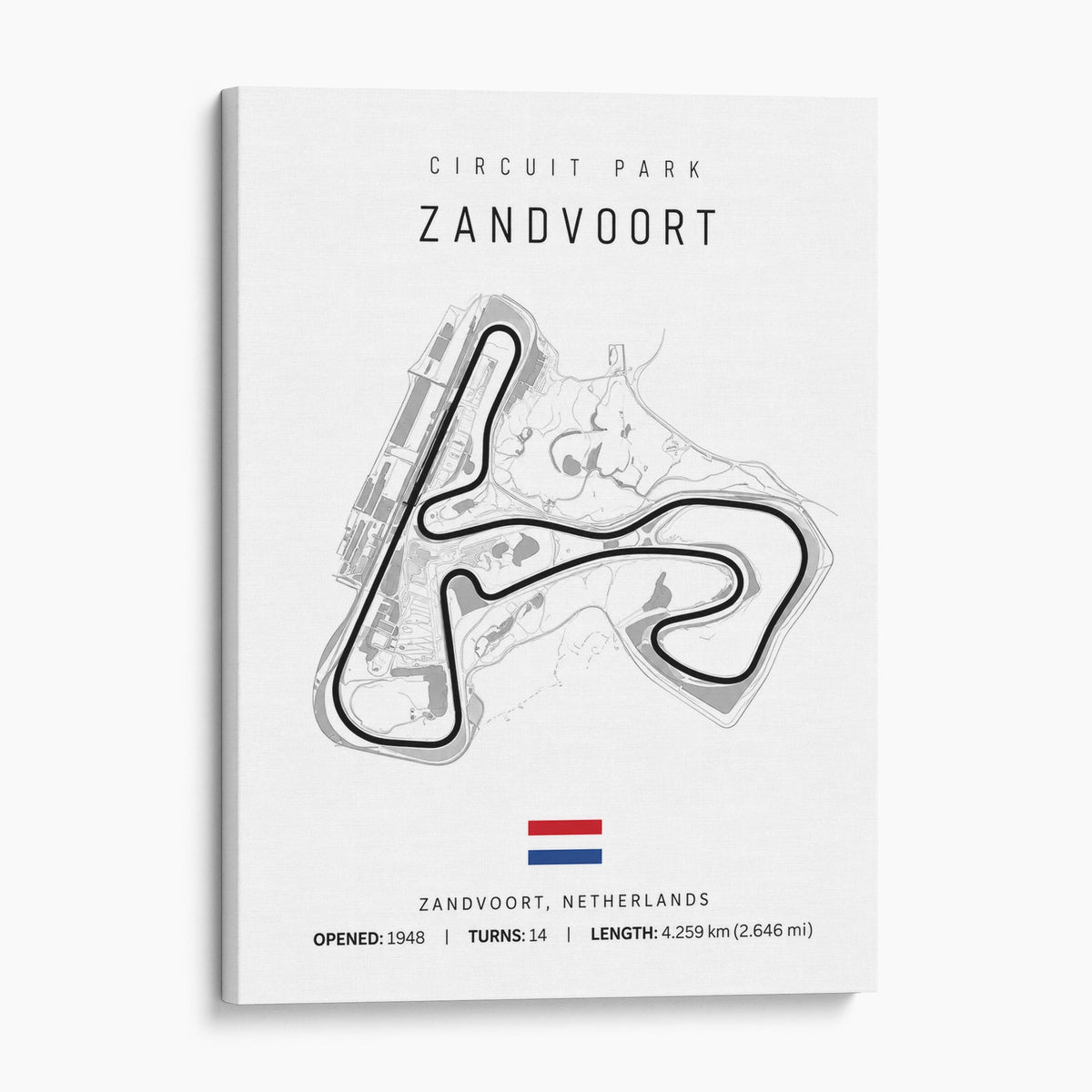 Netherlands Grand Prix Race Track Map