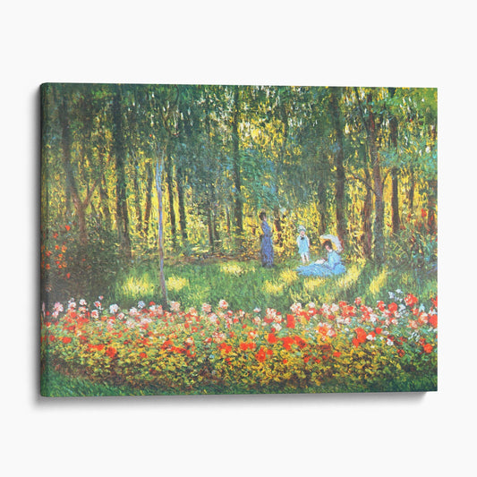 The Artist's Family in the Garden by Claude Monet
