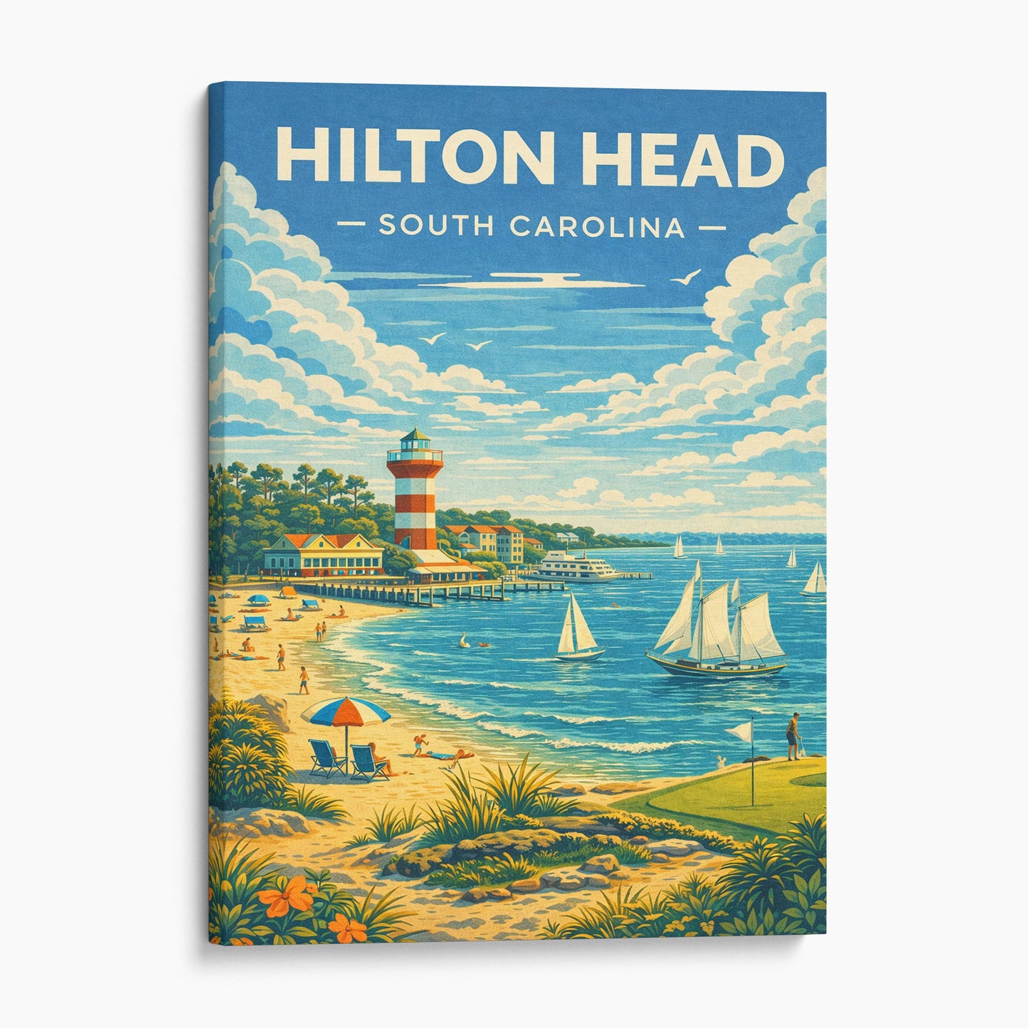 Hilton Head South Carolina Travel Poster