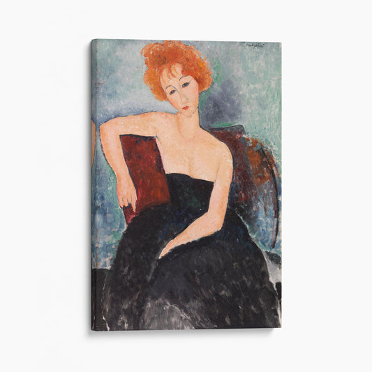 Redheaded Girl In Evening Dress, 1918 by Amedeo Modigliani