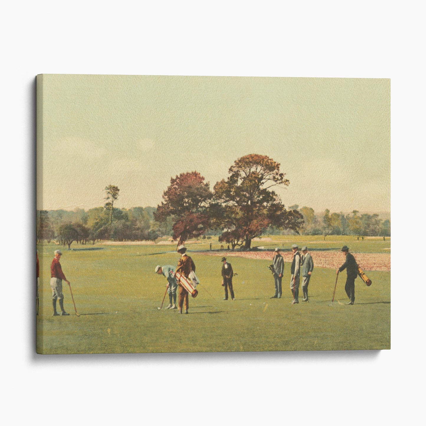 Vintage Golf Painting