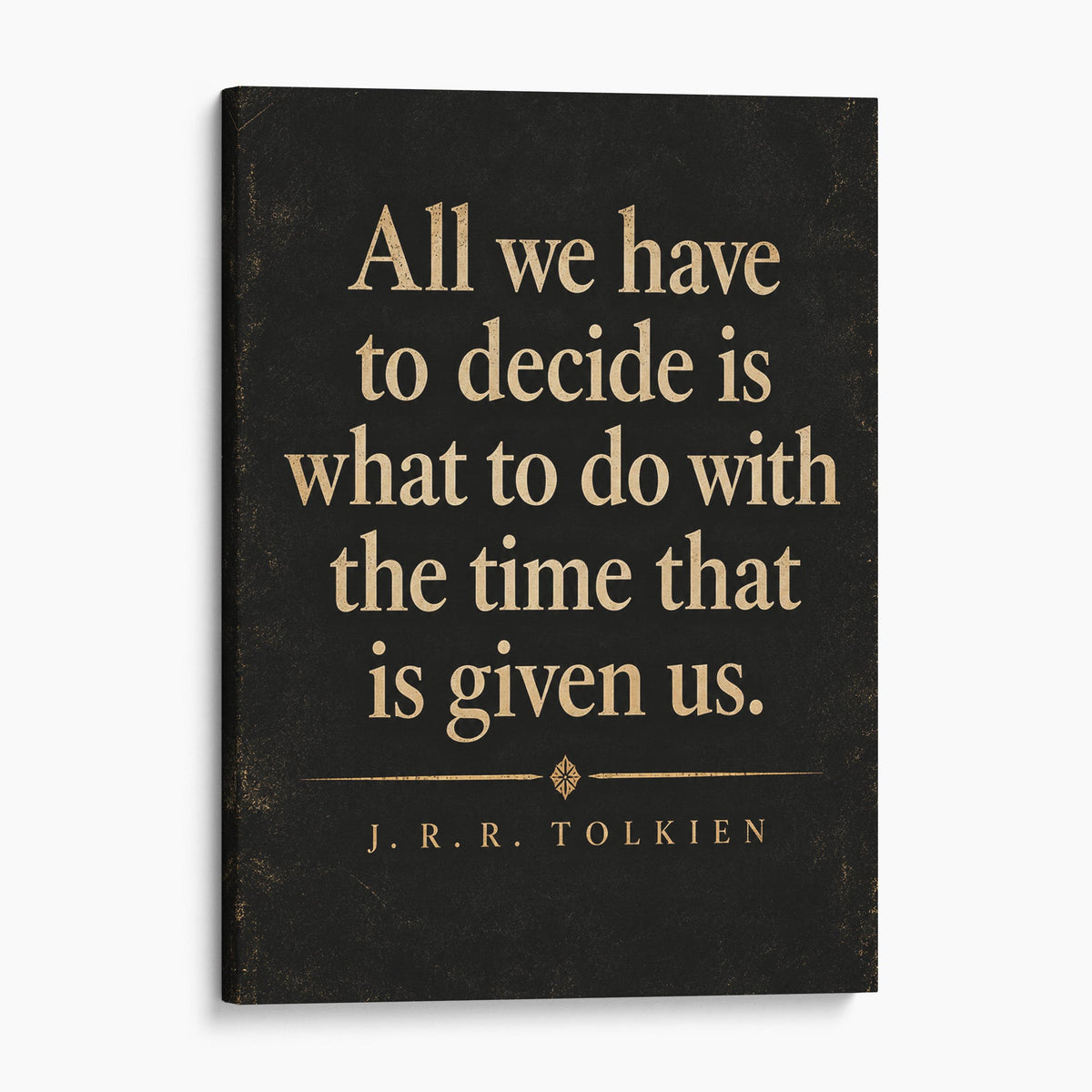 All we have to decide is what to do with the time that is given us
