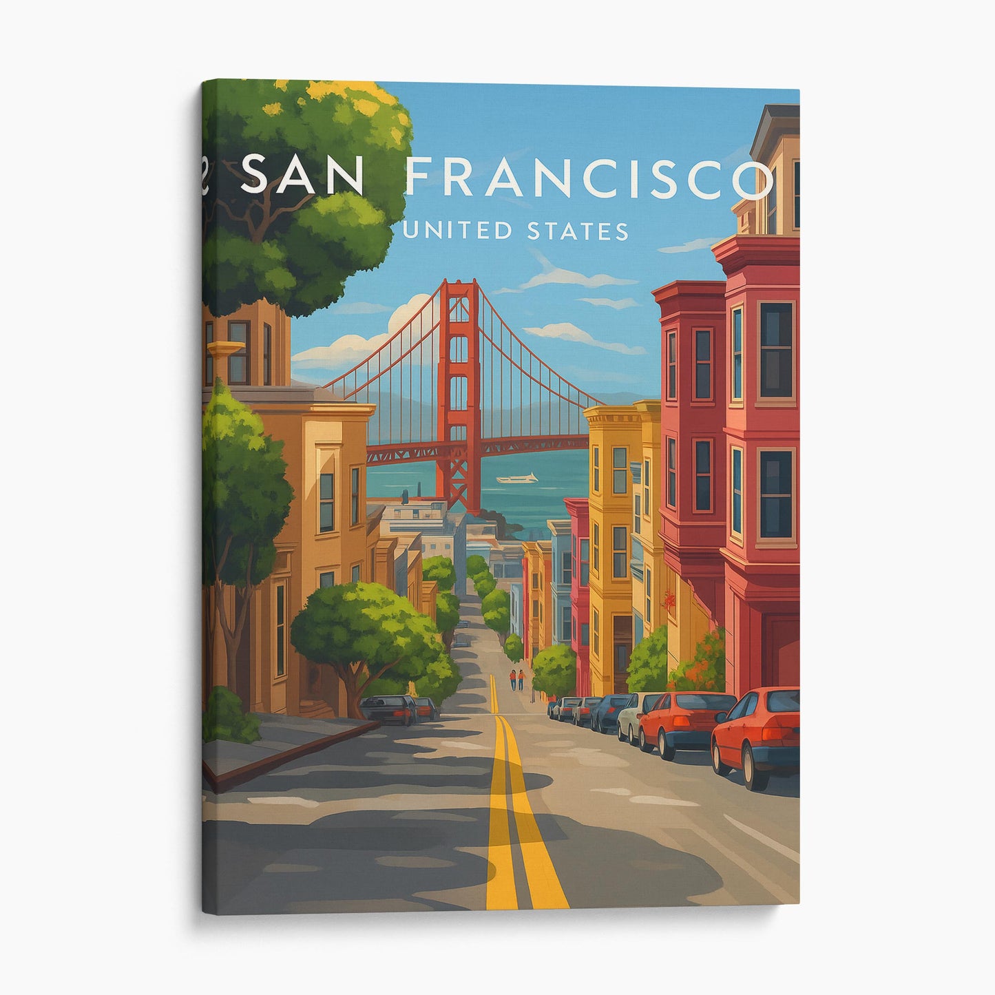 San Francisco Vintage Travel Poster