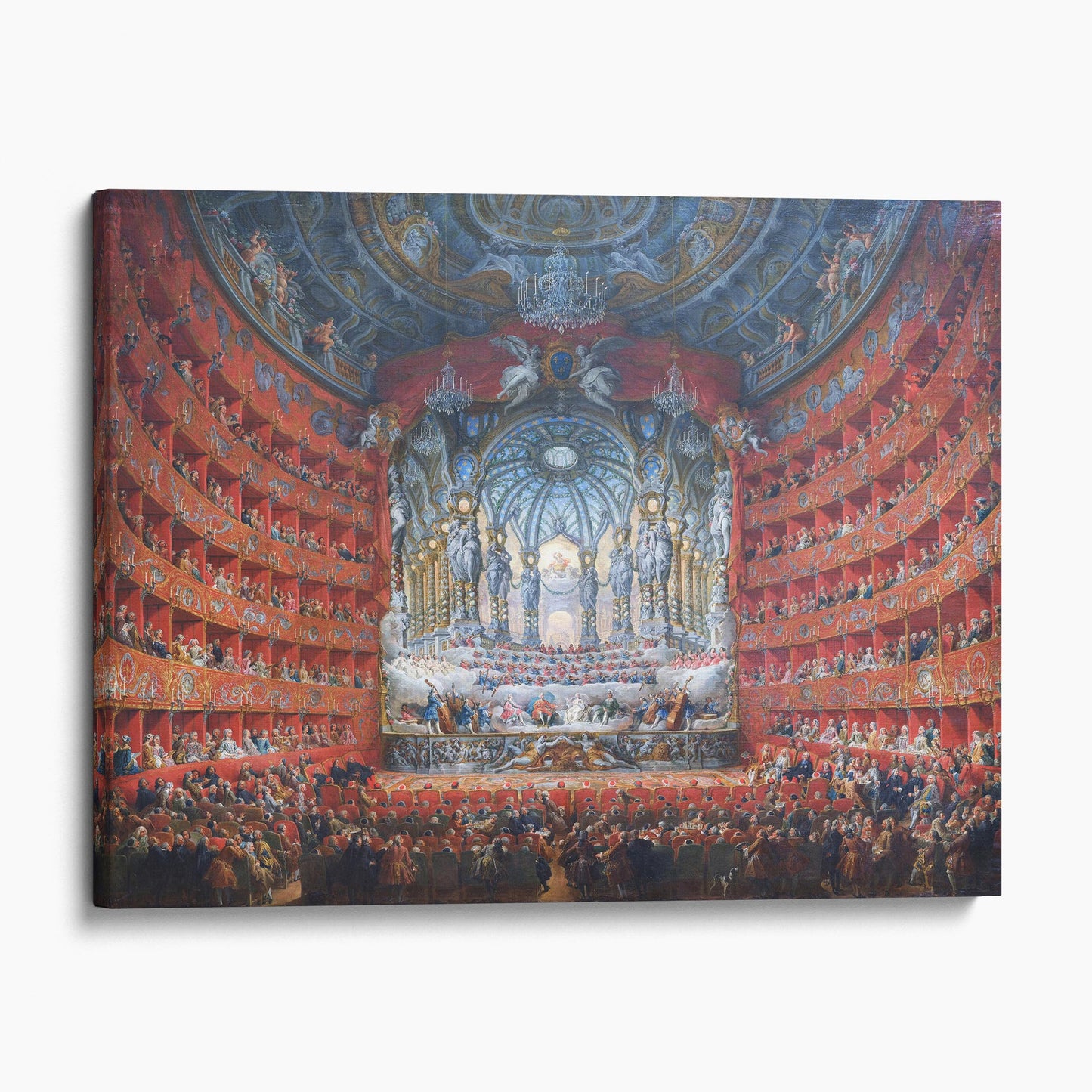 Musical Feast Given by the Cardinal de La Rochefoucauld for the Marriage of the Dauphin - Giovanni Paolo Panini