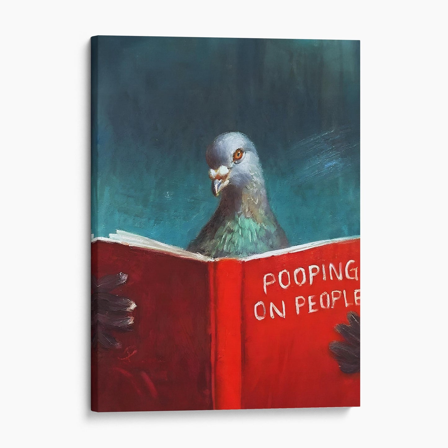 Pigeon Reading Pooping On People Book