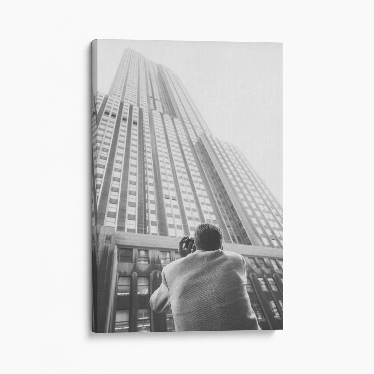 Taking a Photo of the Empire State Building, 1959