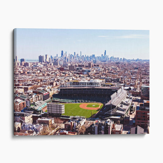 Wrigley Field & Chicago Skyline