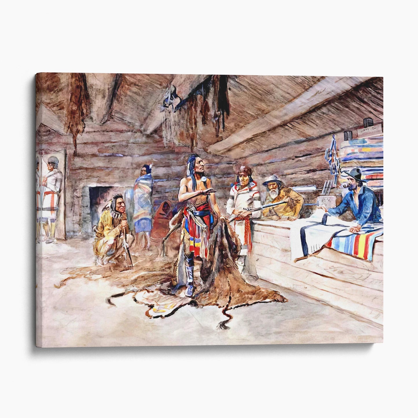 Joe Kipp's Trading Post by Charles Marion Russell