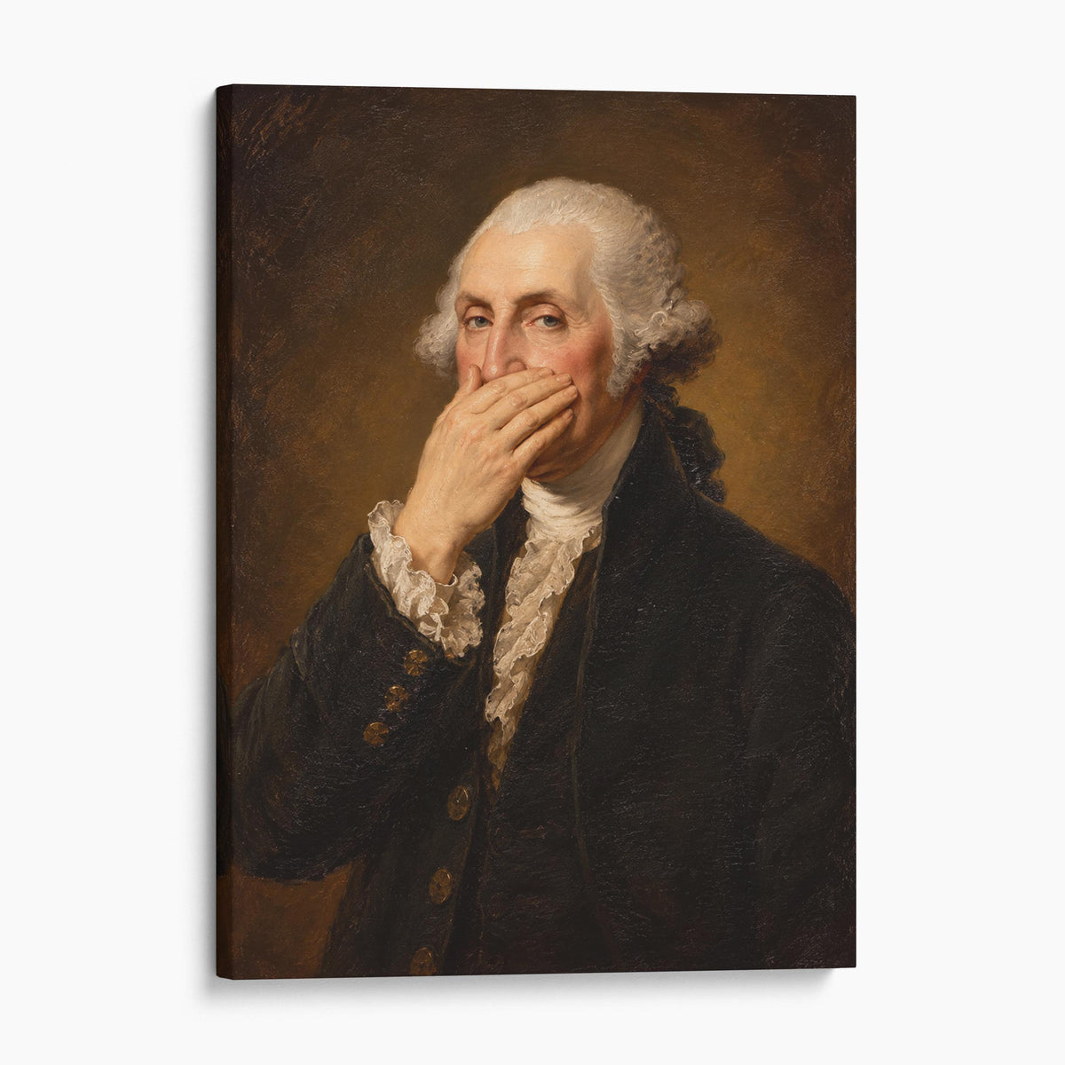 George Washington Plugging His Nose