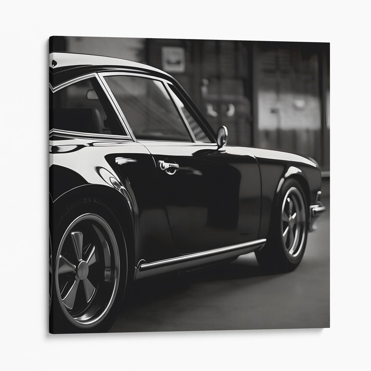 Vintage Black Porsche 911 Side