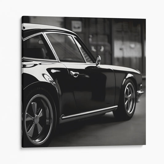 Vintage Black Porsche 911 Side