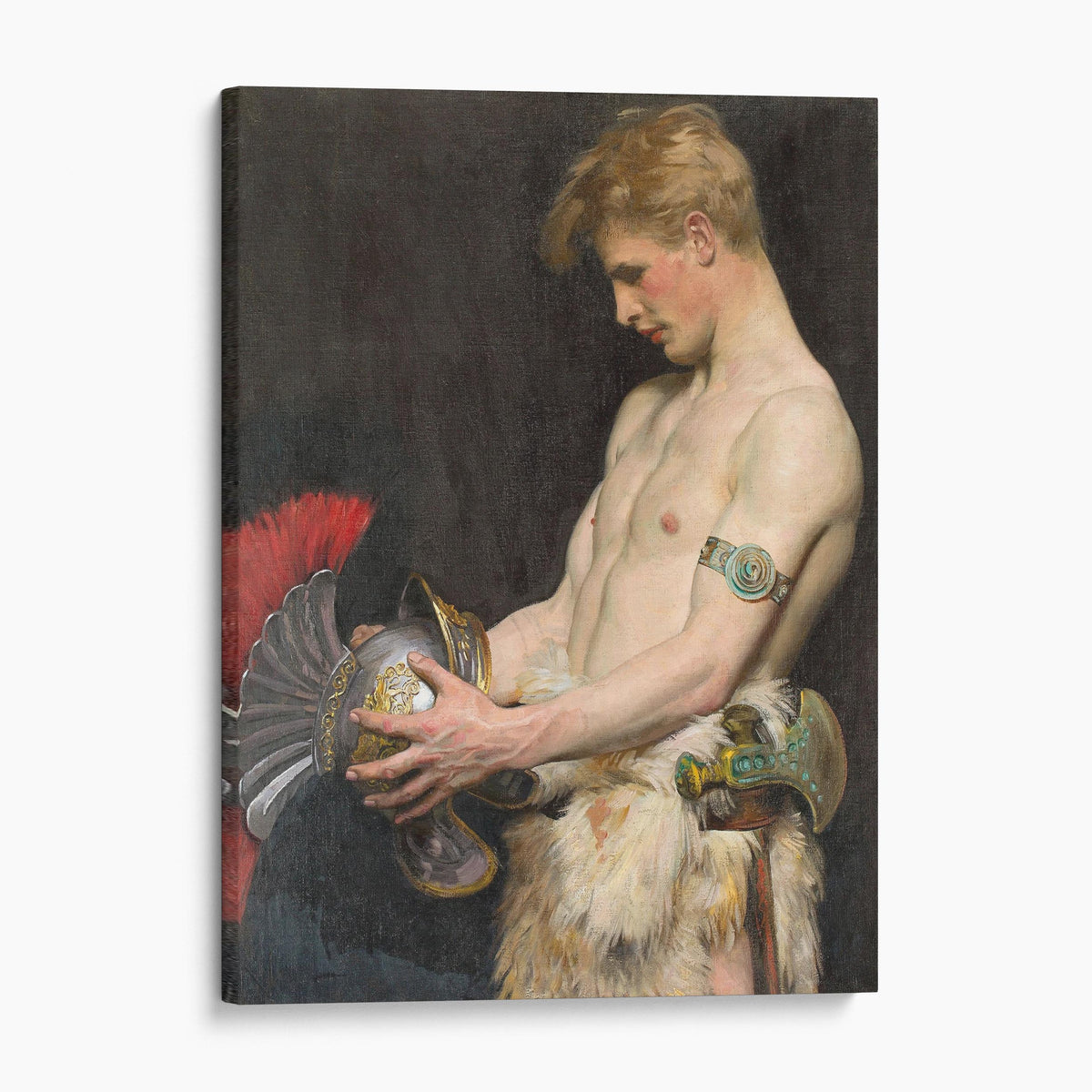 Germanic Warrior with Helmet, 1902 - Osmar Schindler