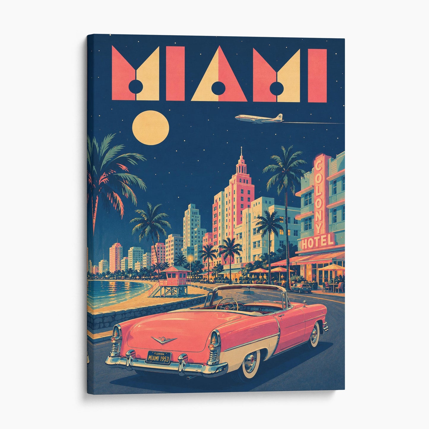 Miami Vintage Travel Poster