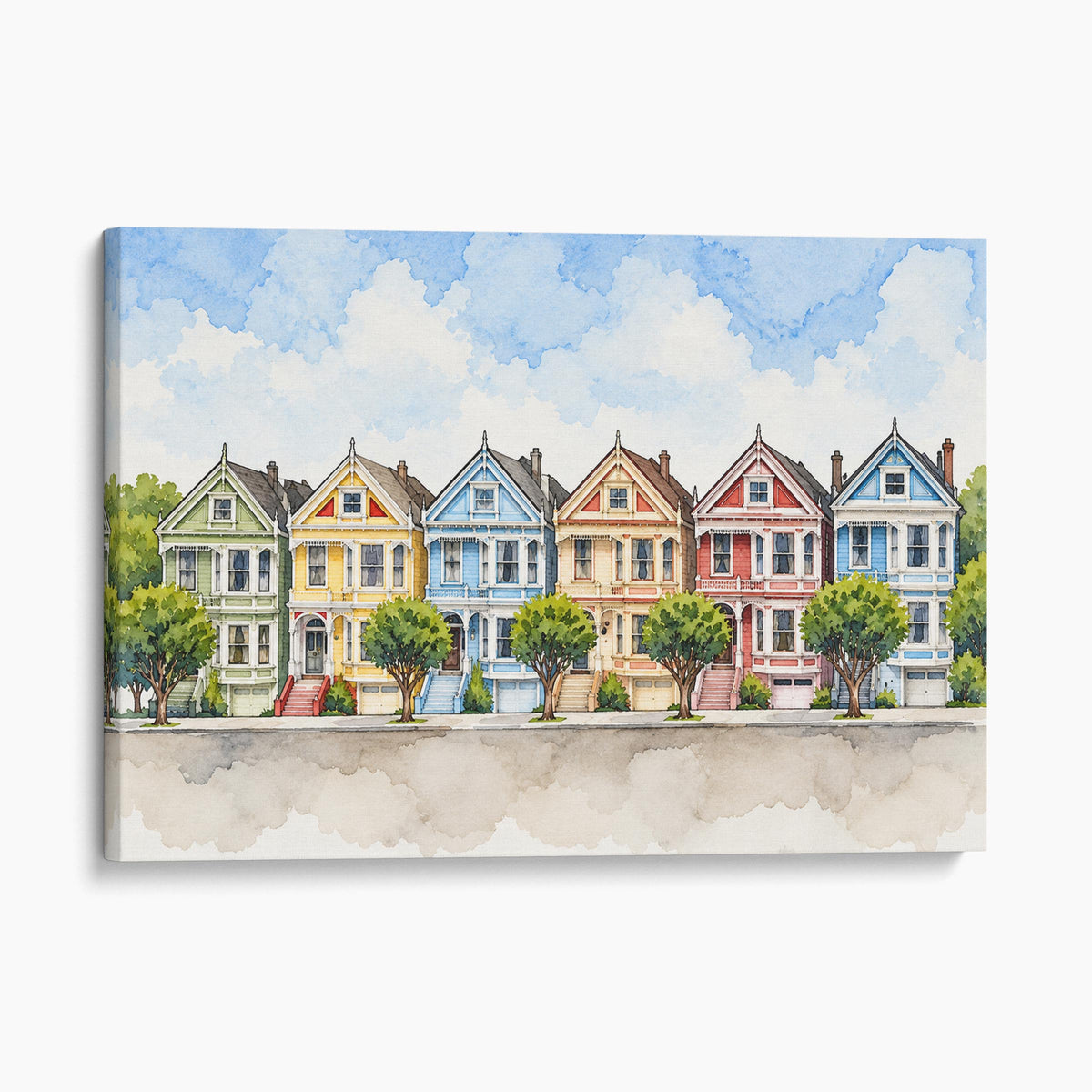 Painted Ladies Row Houses, San Francisco
