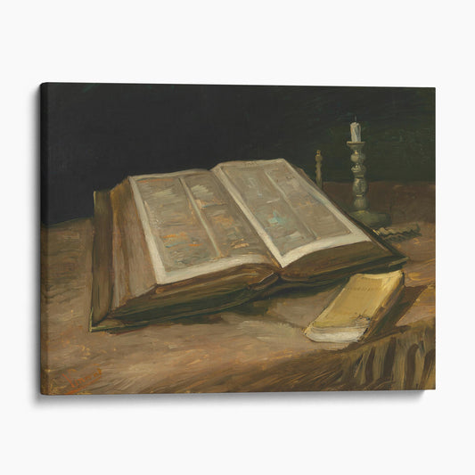 Still Life with Open Bible 1885 by Van Gogh