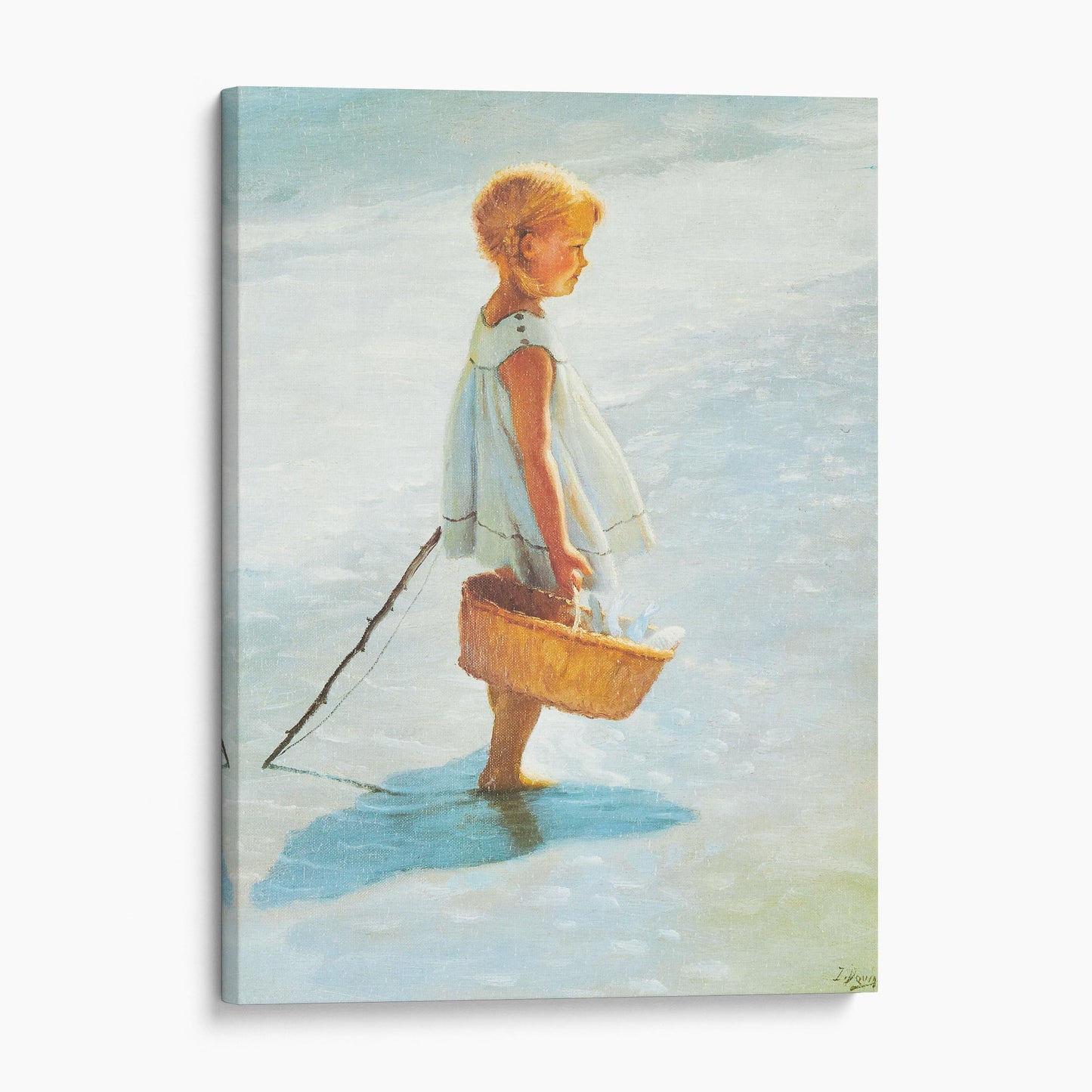 Young Girl On A Beach -- I. Davidi