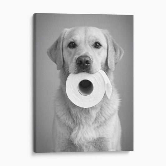 Yellow Labrador Dog Toilet Paper