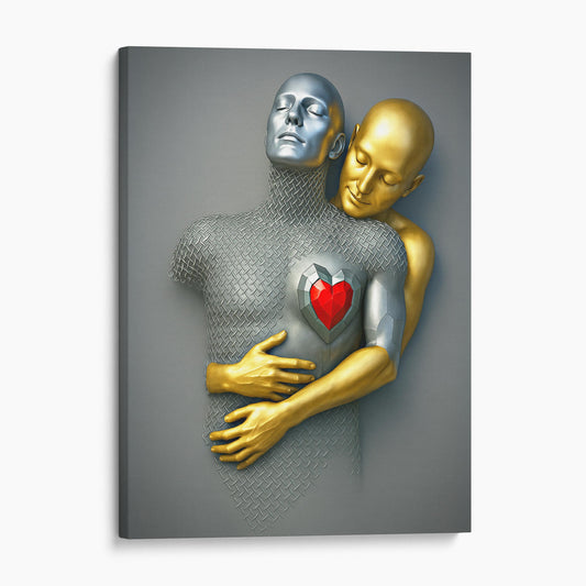 Couple 3D Love Metal