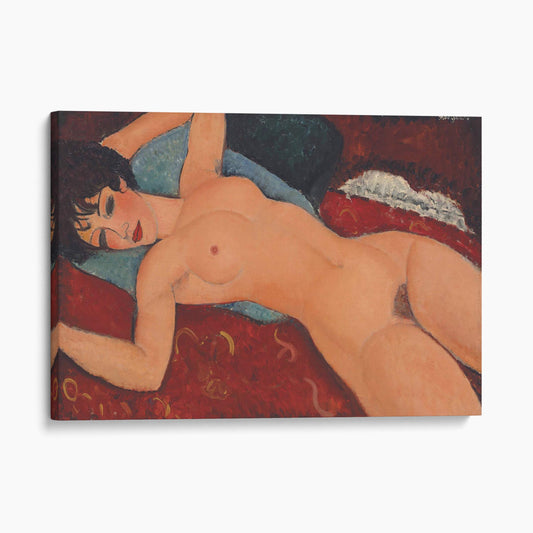 Red Nude (Nude on a Cushion) 1917 by Amedeo Modigliani