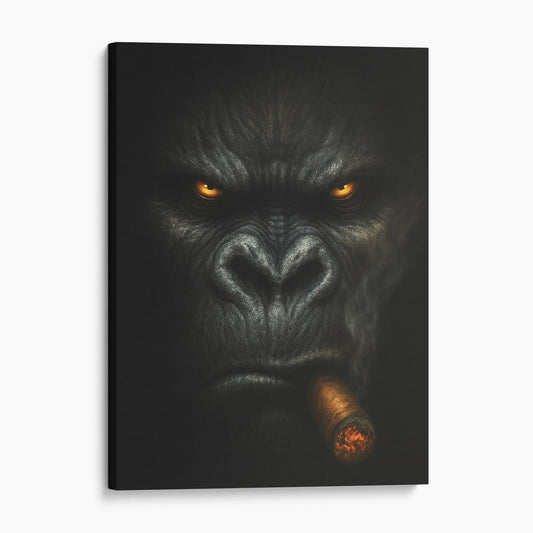 Gorilla Smoking Cigar