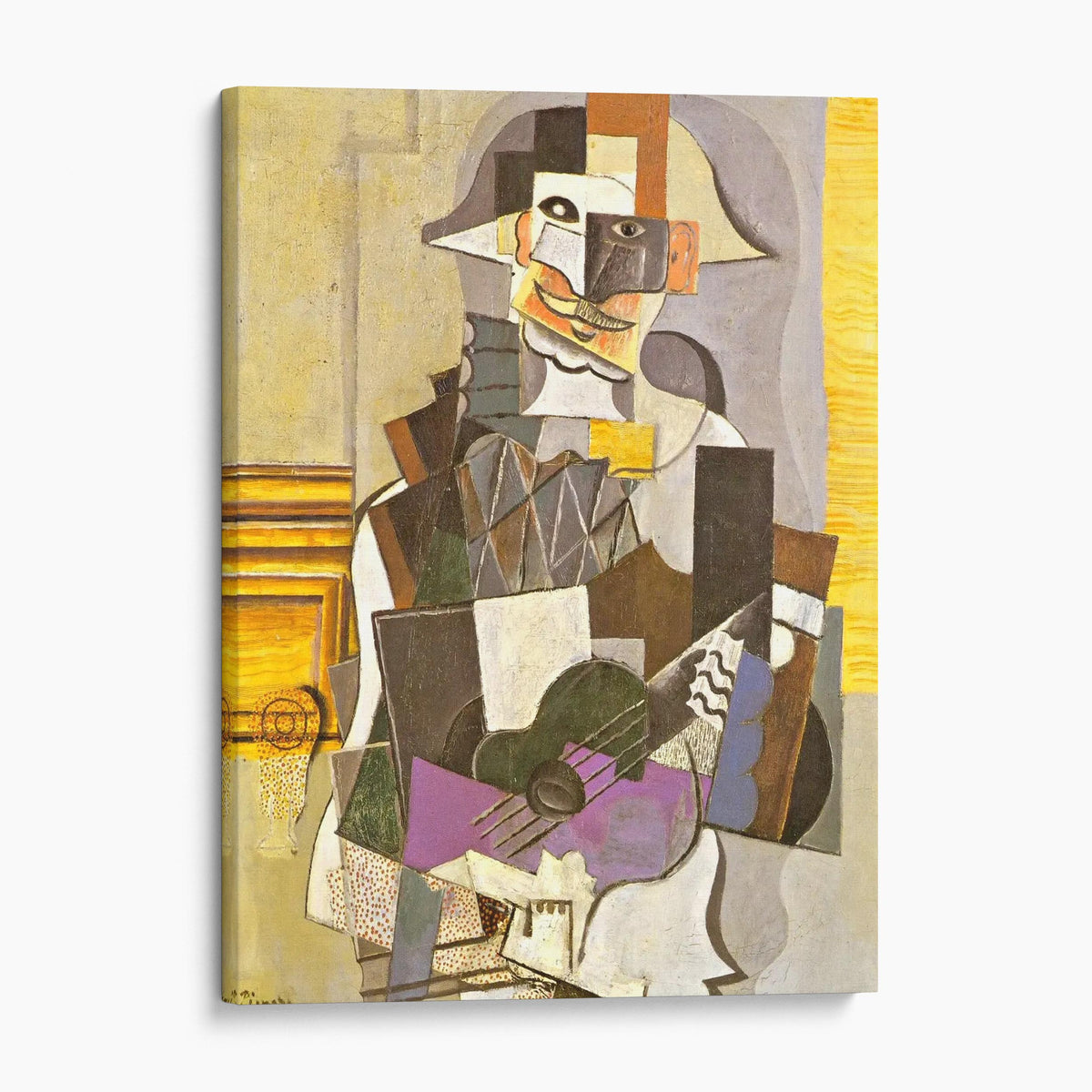Harlequin Playing the Guitar, 1918 by Pablo Picasso