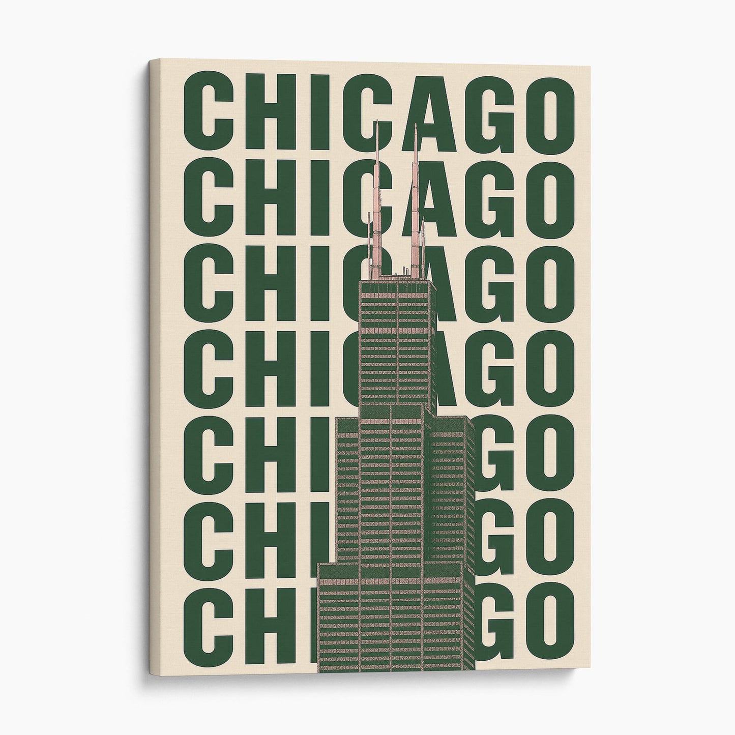 Chicago Retro City Poster