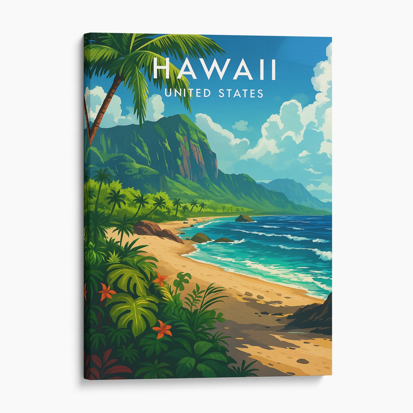 Hawaii Vintage Travel Poster