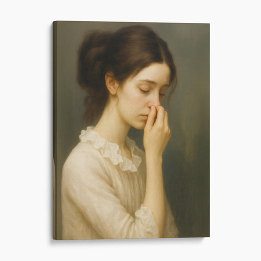 Girl Plugging Her Nose II