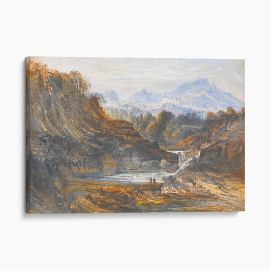 Figures In A Classical Landscape - John Martin