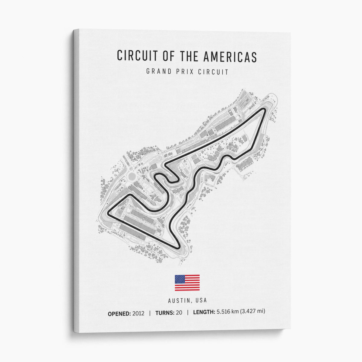 Austin Texas Grand Prix Race Track Map