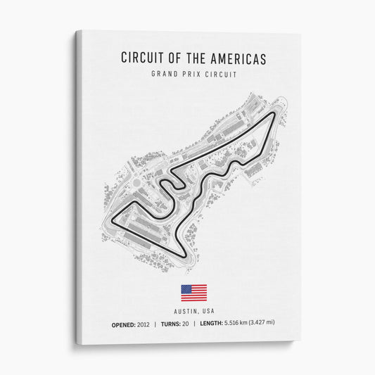 Austin Texas Grand Prix Race Track Map