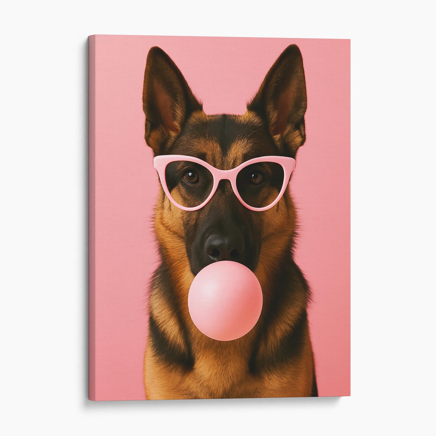 German Shepherd Dog Pink Bubble Gum Sunglasses