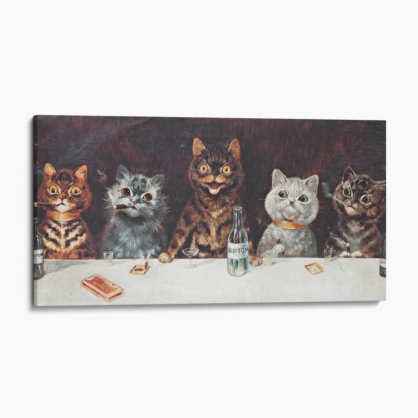 The Bachelor Party by Louis Wain