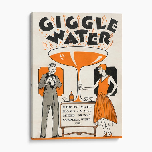 Giggle Water Vintage Cocktail Poster