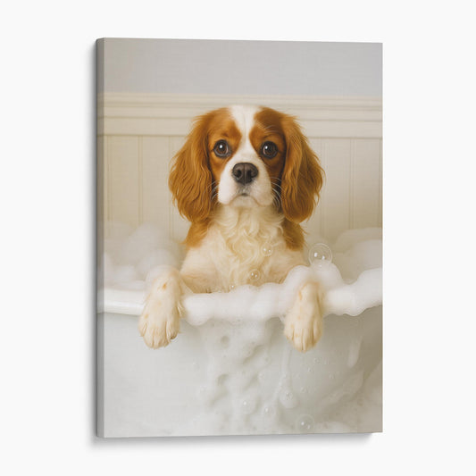 Cavalier King Charles Spaniel Dog Bubble Bath