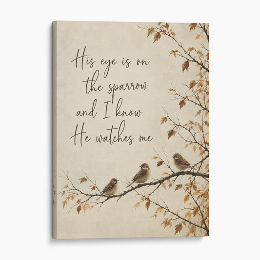 His Eye Is On The Sparrow And I Know He Watches Me