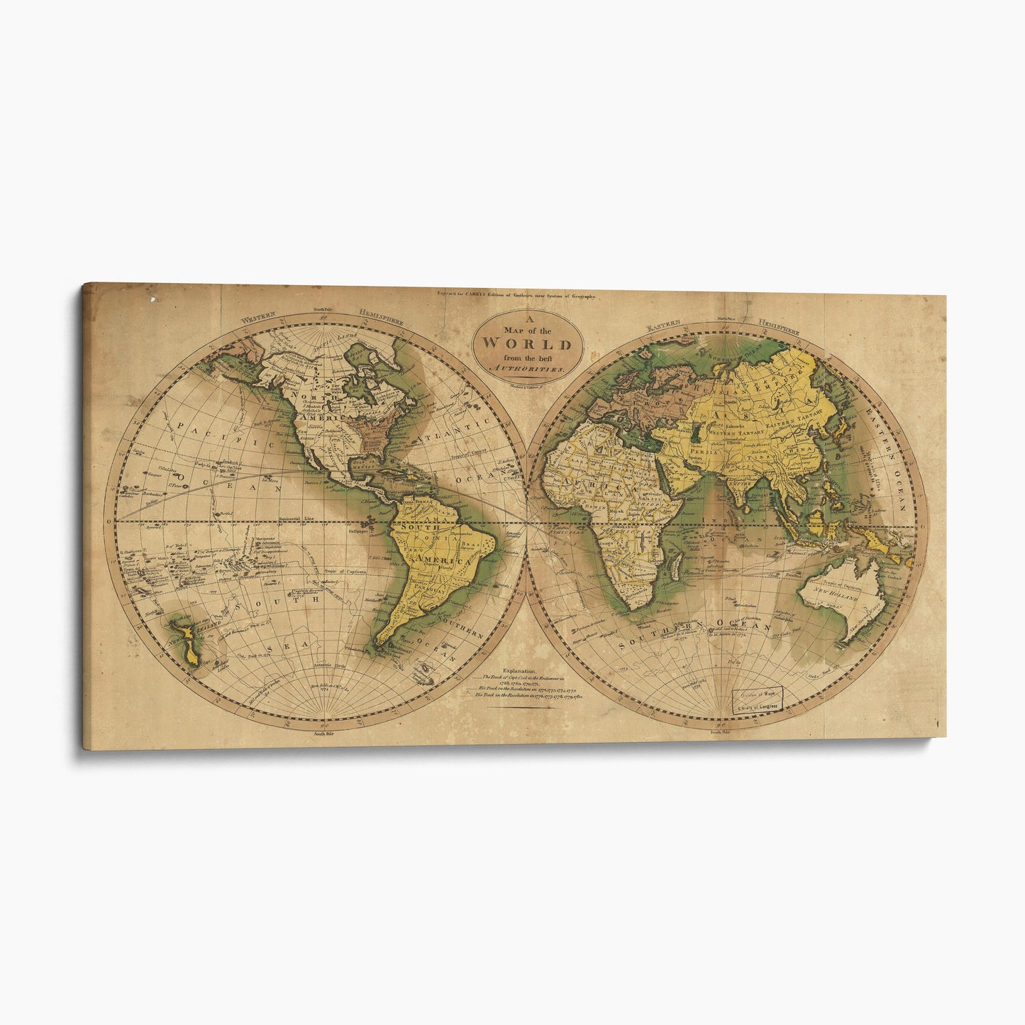 Map of the World from the Best Authorities, 1780