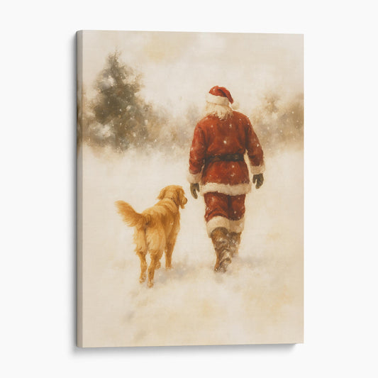 Santa Claus With Dog