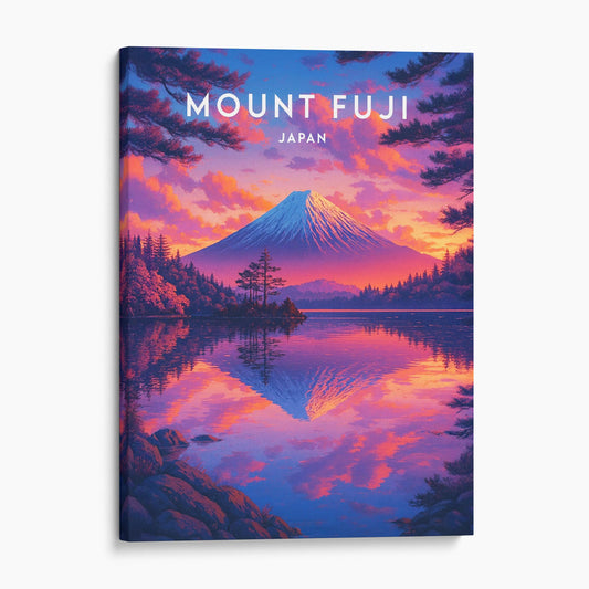 Mount Fuji Japan Travel Poster