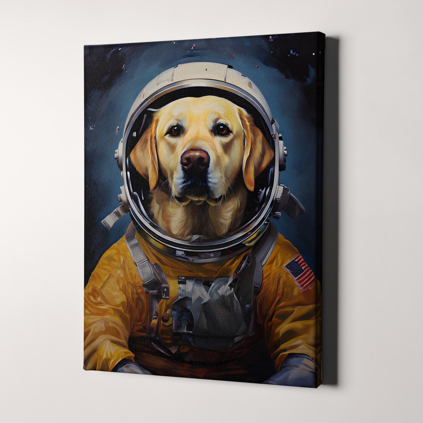 Yellow Labrador Astronaut